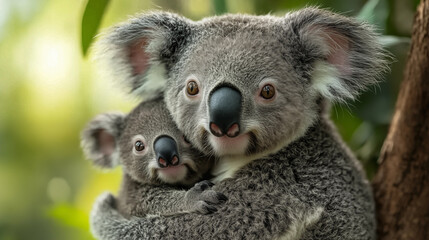 Koala in the wild. Beautiful extreme close-up. Printable photo with Instant Download. Digital photography. Art Decor. Digital art.