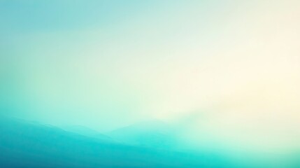 Obraz premium Matte gradient background featuring gentle transitions from light sky blue to soft turquoise for a calm visual