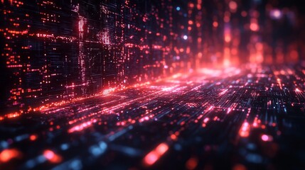 AI cybersecurity system monitors and analyzes abstract threats in a digital environment