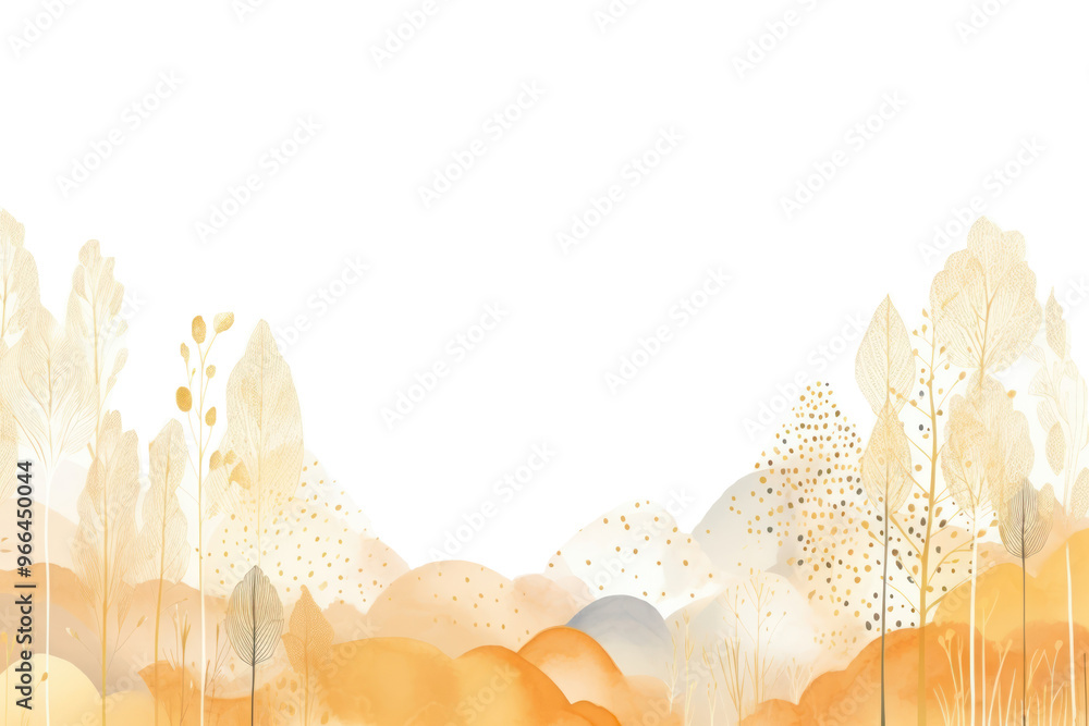 Canvas Prints PNG Autumn forest with wildflower landscape backgrounds outdoors.