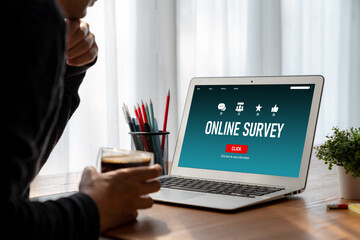 Online survey form for modish digital information collection on the internet network