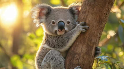 Koala in the wild. Beautiful extreme close-up. Printable photo with Instant Download. Digital photography. Art Decor. Digital art.
