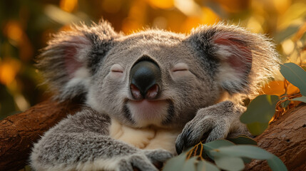 Koala in the wild. Beautiful extreme close-up. Printable photo with Instant Download. Digital photography. Art Decor. Digital art.