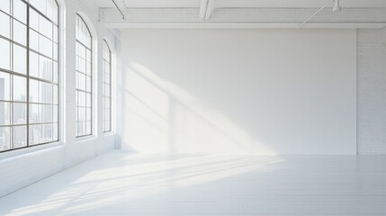 Obraz premium White open space, blank wall