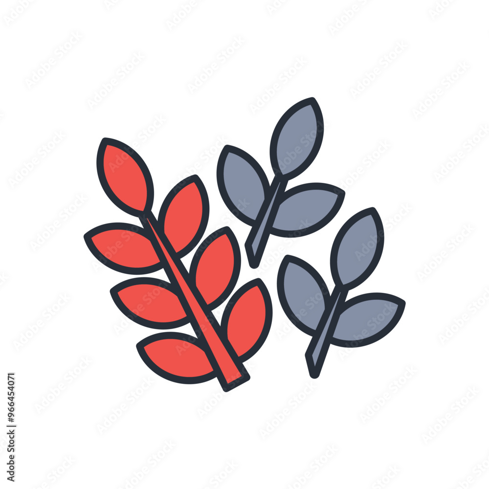 Poster wheat icon. vector.editable stroke.linear style sign for use web design,logo.symbol illustration.