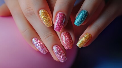 Glitter Nail Art