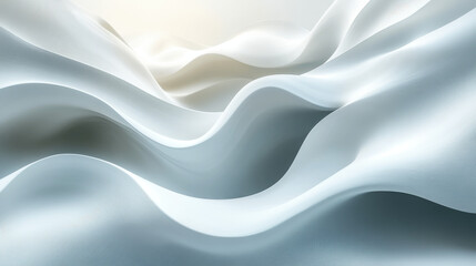 Elegant flowing fabric draping softly in gentle waves under soft natural light