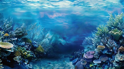 Fototapeta premium Vibrant Coral Reef Underwater