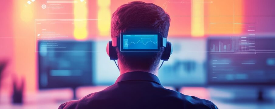 Biometric visitor registration, augmented reality interface, secure corporate environment