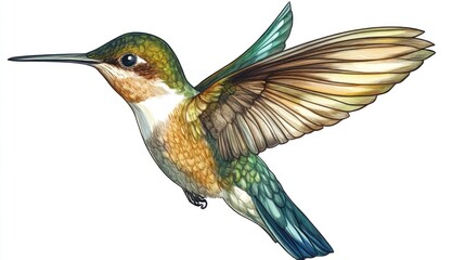 Hummingbird in Flight
