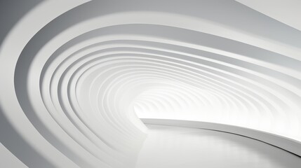 Fototapeta premium Minimalist abstract design featuring a clean and crisp white background for versatile use