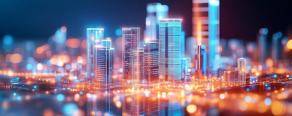 Digital twin, virtual city simulation, real-time data analysis, futuristic urban design