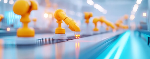 High-resolution image of digital twins in a smart factory environment, digital twins, industry 40