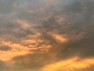sunset in the clouds