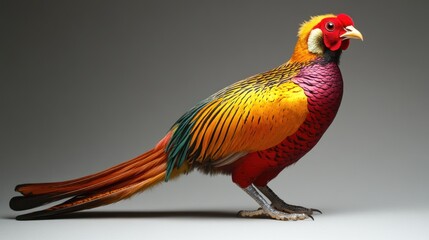 Golden Pheasant with Vibrant Colors
