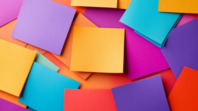 Sticky notes are bright papers you can write on to leave messages or reminders.