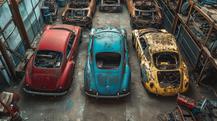 Obraz premium Local car companies assemble their vehicles using parts from various suppliers. They no longer import complete cars from major manufacturers.