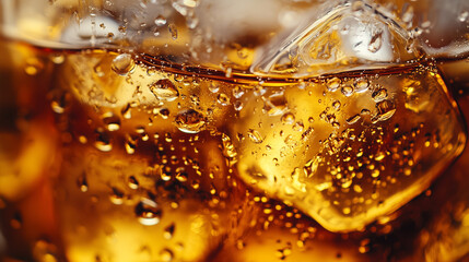 whiskey in a glass on the rocks
