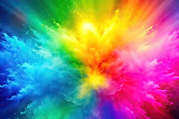 Vibrant solid background colors gradient blend of bright pink, electric blue, sunshine yellow, and emerald green hues, perfect for modern designs and creative projects.