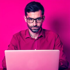 person with laptop