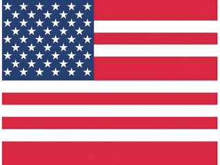 Naklejka premium United States of America flag.The Correct Proportions
