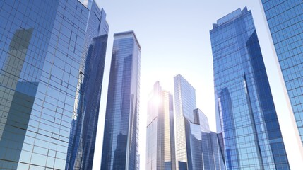 Modern Skyscrapers Reaching for the Sky