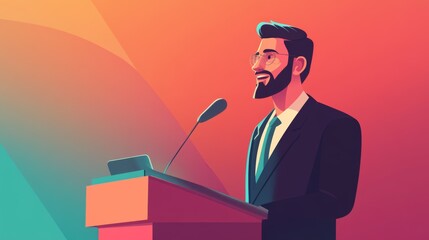 public speaking illustration 