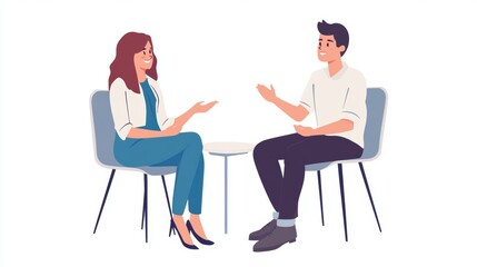 interview hiring concept illustration