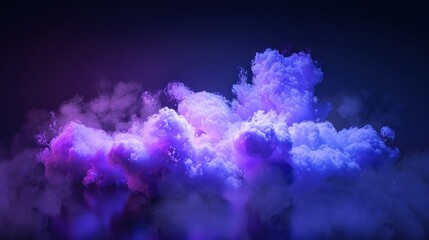 Purple and Blue Cloud Abstract