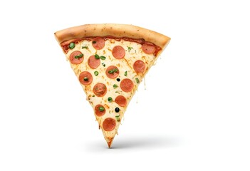 Nice locking pizza . white background 