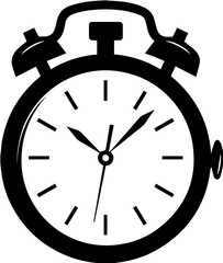 Clock icon, time and alarm symbol