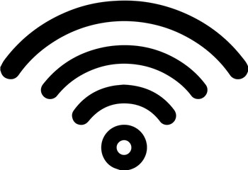 Wifi icon, symbol of wireless signal and connection