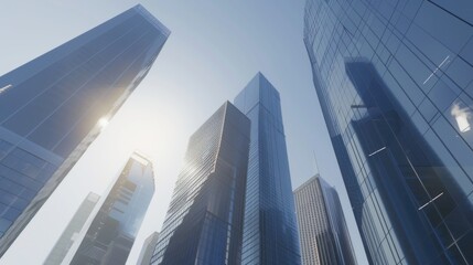Modern Skyscrapers Reaching for the Sky