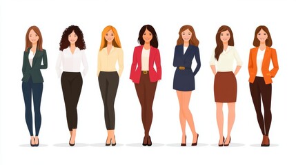Obraz premium bussines wommen illustration 