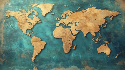 wold map illustration 