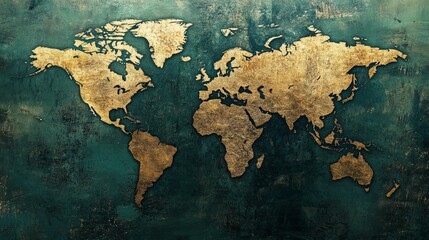 wold map illustration 