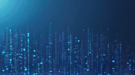 Background Abstract for Blue colored Tech Finance Fintech Pixel Pattern. Abstract Business Tech Science Vector Backdrop