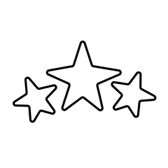 Star signs. Stars vector on white background. Vector stars outlined style
