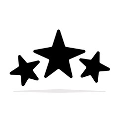 Set of stars. Stars icons. Star sign vector design.
