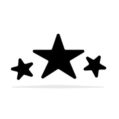 Set of stars. Stars icons. Star sign vector design.
