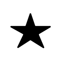 Obraz premium Vector illustration of Star silhouette
