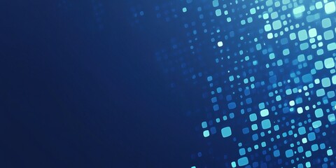 Background Abstract for Blue colored Tech Finance Fintech Pixel Pattern. Abstract Business Tech Science Vector Backdrop