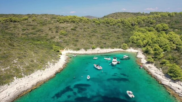 Panoramic Scenery of Store-stone Bay, Pakleni Otoci