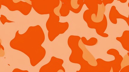 Orange and beige camouflage pattern animation - Powered by Adobe