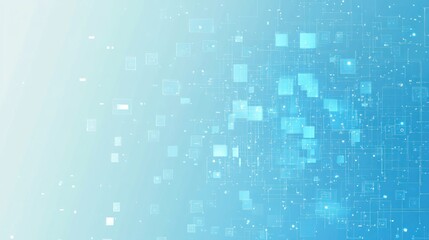 Background Abstract for Blue colored Tech Finance Fintech Pixel Pattern. Abstract Business Tech Science Vector Backdrop