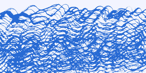 Abstract cross striped textured wavy blue brush strokes water pattern background. Grunge marine waves paintbrush texture for sea nature concept, banner, surface, poster design