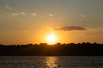 Naklejka premium Pôr do sol 