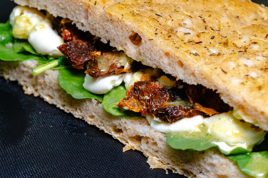 capresse foacaccia sandwich