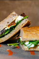 capresse foacaccia sandwich