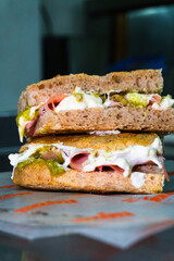 capresse foacaccia sandwich